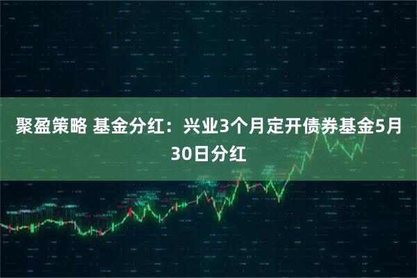 聚盈策略 基金分红：兴业3个月定开债券基金5月30日分红