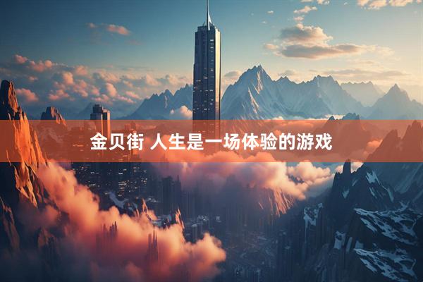 金贝街 人生是一场体验的游戏